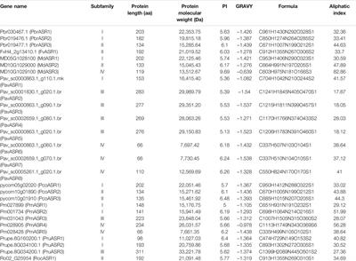 Genome-Wide Identification and Comparative Analysis of the ASR Gene Family in the Rosaceae and Expression Analysis of PbrASRs During Fruit Development